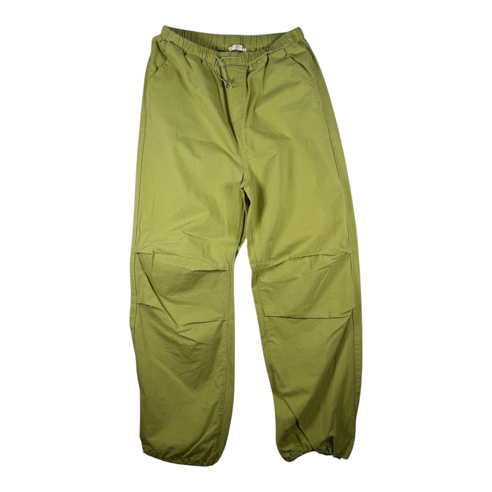 La Diosa Green Parachute Pants Baggy Utility Streetwear Trousers Size L